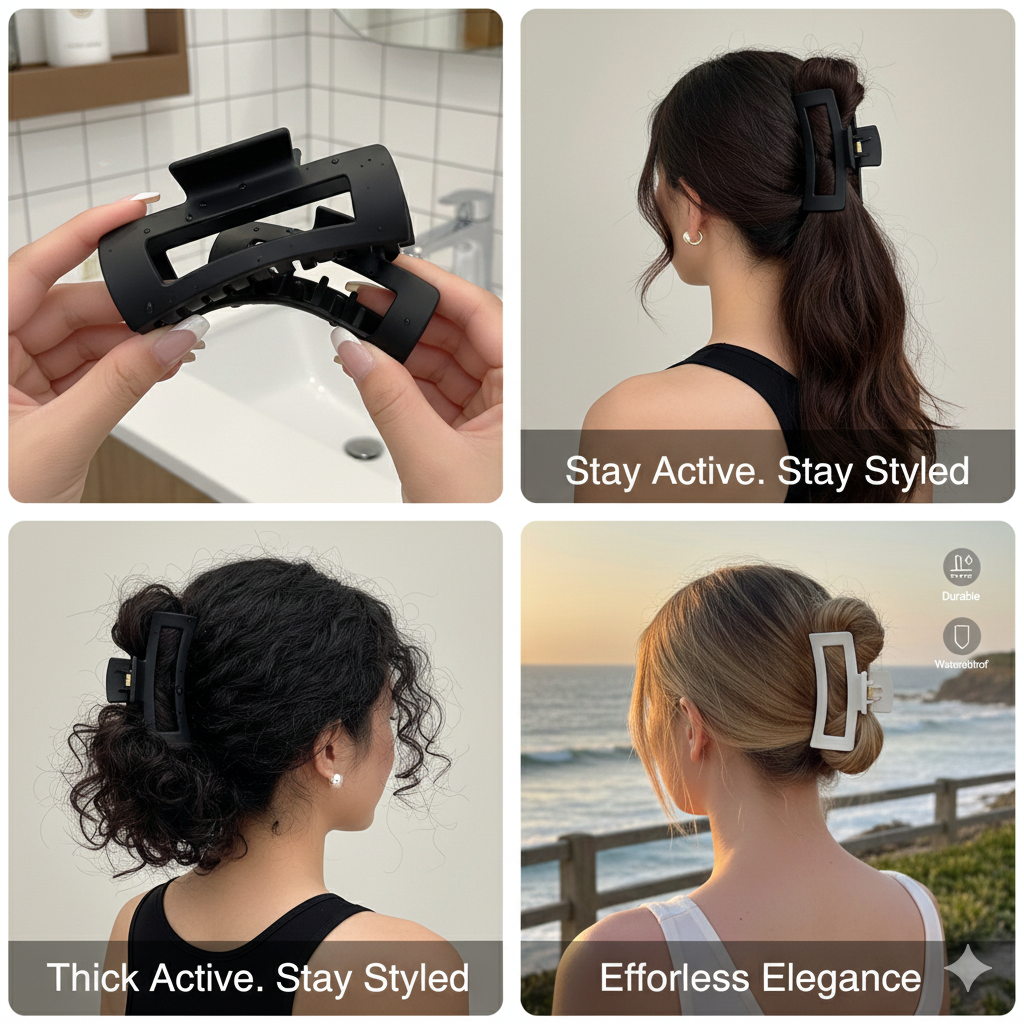 Silicon Hair Buckle (Pack of 2)